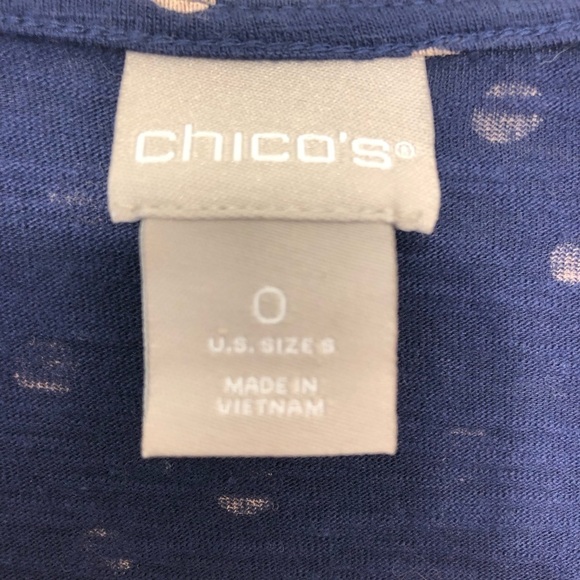 Set of 2 Bundle Chico’s Cardigan Long Sleeve Striped Polka Dots – Size 0 / Small - Picture 7 of 16